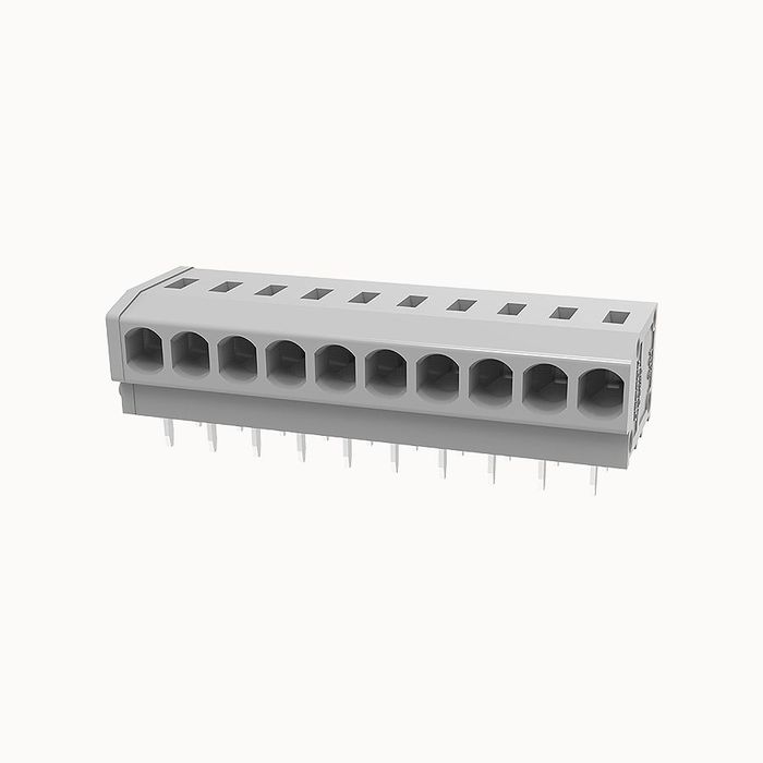 На фото клеммник нажимной на плату DG235W-3.81-10P-11-00Z(H) DEGSON (Дегсон) 
