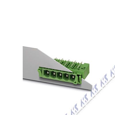 На фото: штекерные разъемы для печатных плат dfk-pcv 6-16/ 5-g-10,16 Phoenix Contact