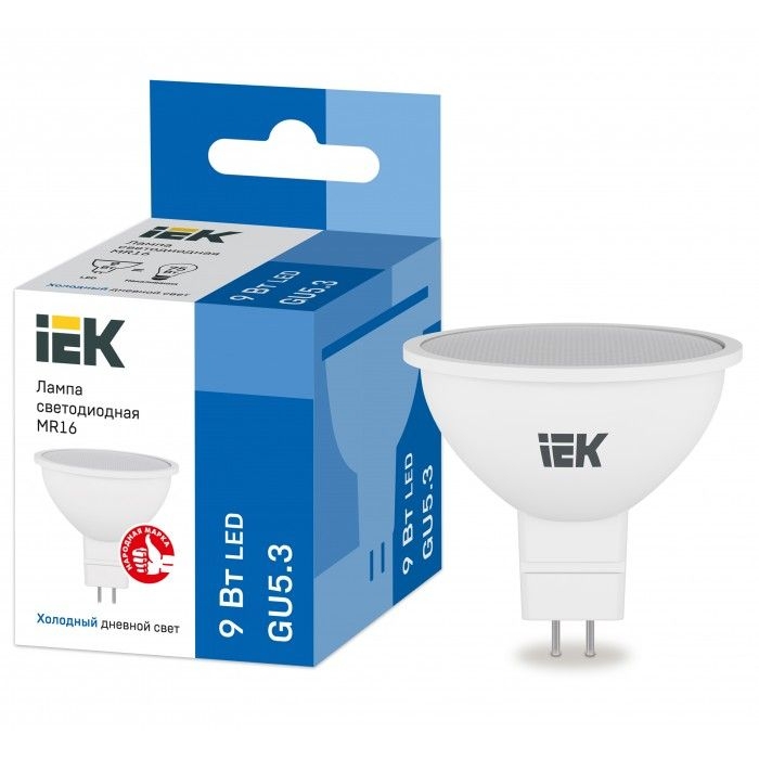 На фото: LED лампы и светильники lle-mr16-9-230-65-gu5 IEK (ИЭК) 