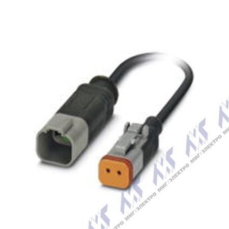 кабели с установленными разъемами sac-2p-dtms/ 3,0-pur/dtfs