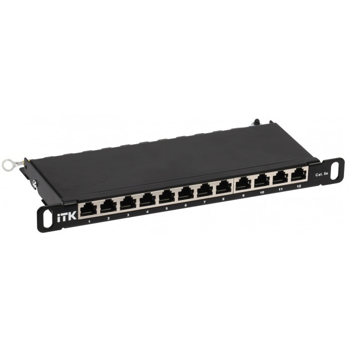 На фото: патч панели pp12-d05uc5es-d05-10 IEK (ИЭК)