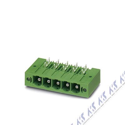 На фото: штекерные разъемы для печатных плат pc 6-16/ 2-g1fu-10,16 Phoenix Contact