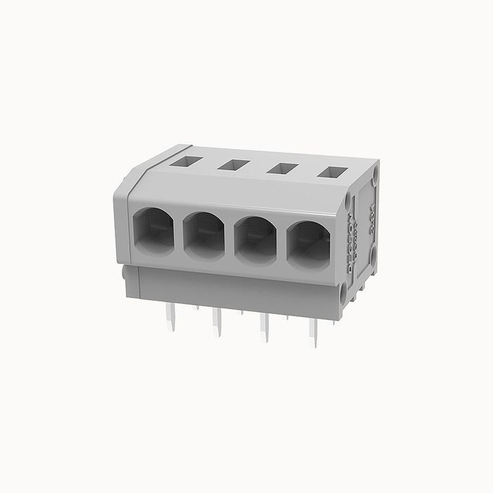 На фото клеммник нажимной на плату DG235W-3.81-04P-11-00Z(H) DEGSON (Дегсон) 