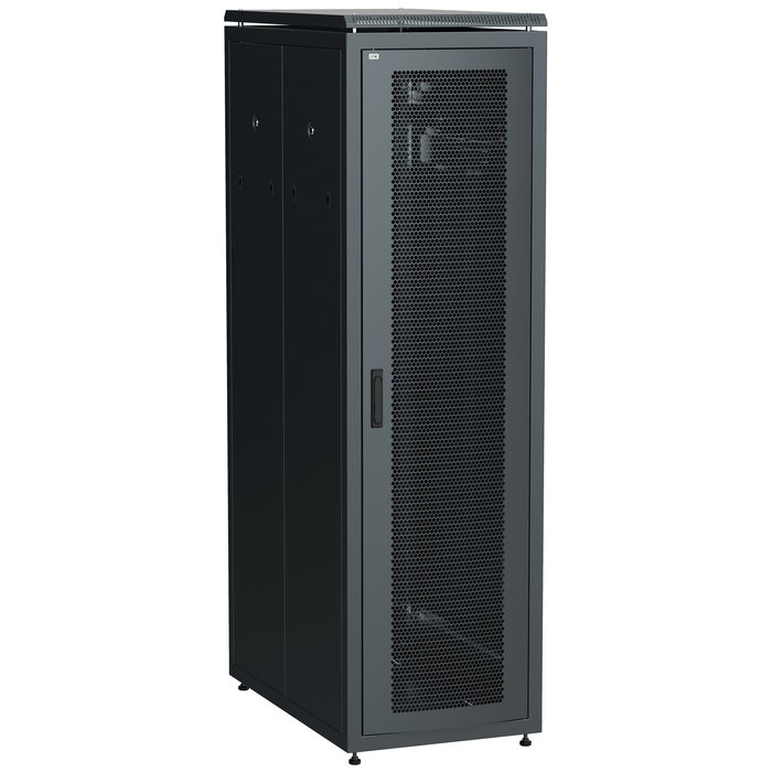 На фото: шкаф сетевой напольный ln05-42u81-pp ITK LINEA N бренда IEK (ИЭК)
