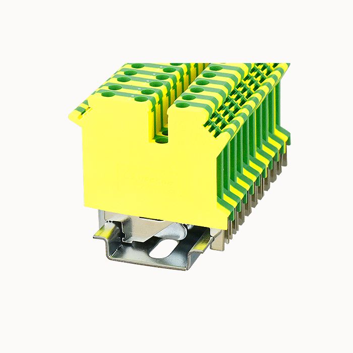 На фото: Клеммы заземления pc4-tw-pe-01p-1y-00z(h) DEGSON (Дегсон) 