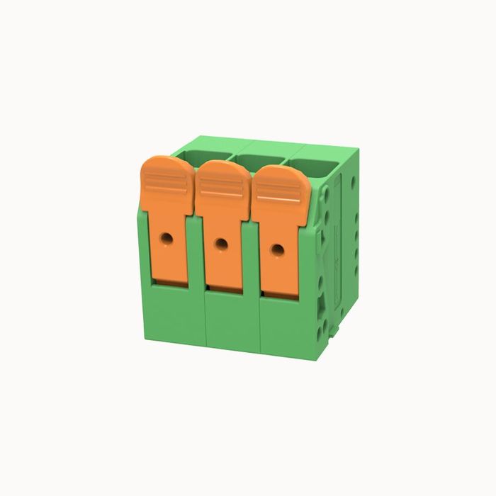 На фото клеммник нажимной на плату DG2216V-10.0-DB-03P-14-00Z(H) DEGSON (Дегсон) 