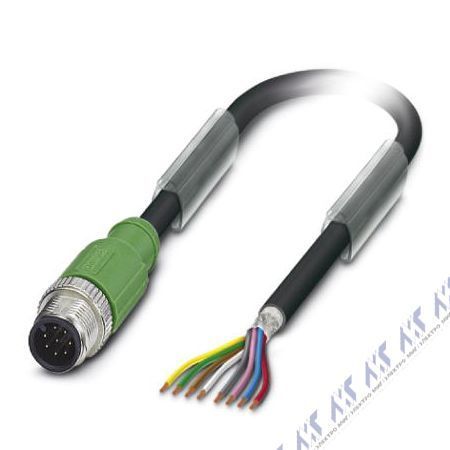 кабели с установленными разъемами sac-8p-m12ms/ 3,0-pur sh