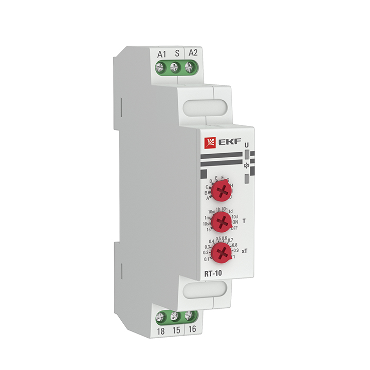 Реле времени (10 устанавл. функц.) RT-10 12-240В EKF PROxima 