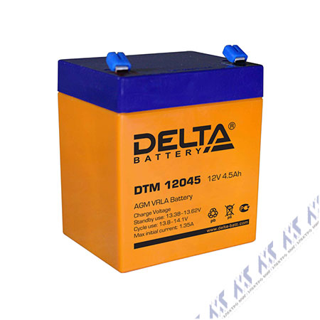 На фото: dtm 12045 DELTA (АКБ ДЕЛЬТА)
