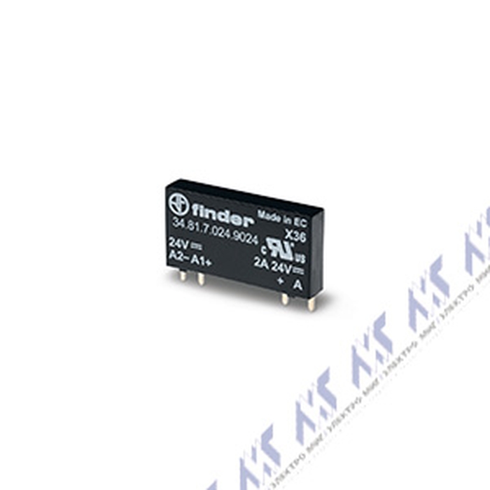 серии 34. плоские pcb реле (0.1-2-6 a) 34.81.7.024.7125
