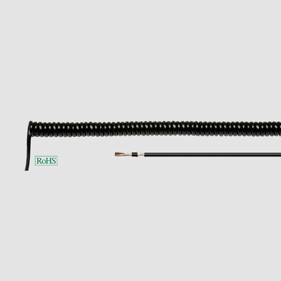 На фото: спиральный кабель спиральный кабель pur с экраном pur-spika wl 1000 mm           2x0.14 sw HELUKABEL (Хелукабель)