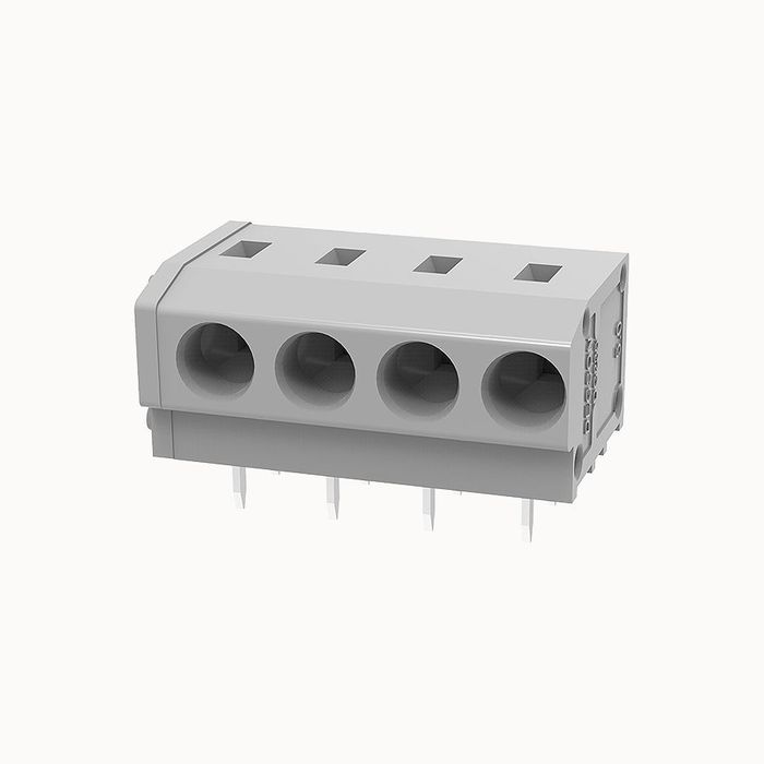 На фото клеммник нажимной на плату DG235W-5.0-04P-11-00Z(H) DEGSON (Дегсон) 