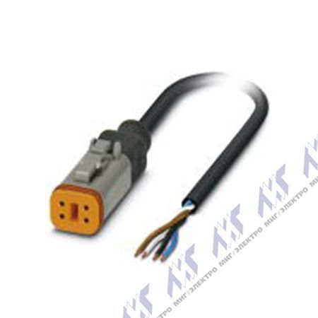 кабели с установленными разъемами sac-4p- 5,0-pur/dtfs