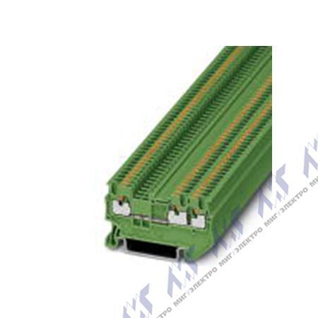 Многоуровневые клеммы зажим push-in pt 1,5/s-twin gn