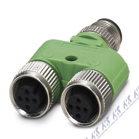 кабели с установленными разъемами sac-3p-m12y/2xm12fs pe