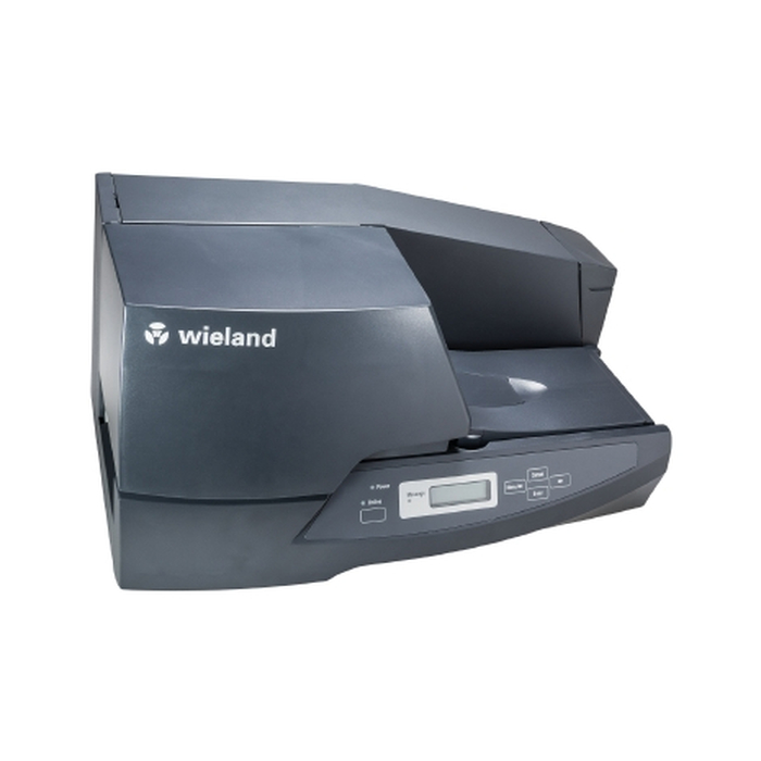 Термотрансферный принтер wieprint. Wieprint: система маркировки наборных клемм на DIN рейку, кабельной продукции, маркировочных табличек и др. 95.503.0000.0 актуальное фото