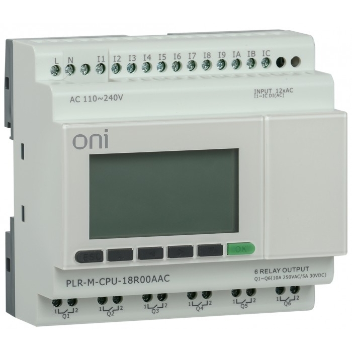 Программируемые логические контроллеры plr-m-cpu-18r00aac 