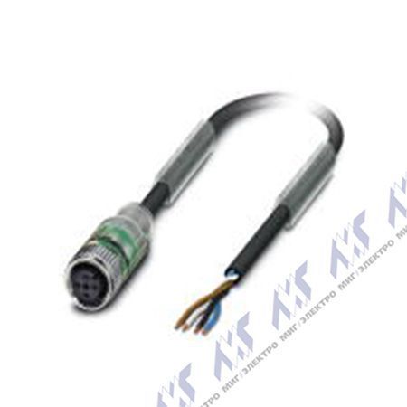 кабели с установленными разъемами sac-4p-10,0-pvc/m12fs-2l