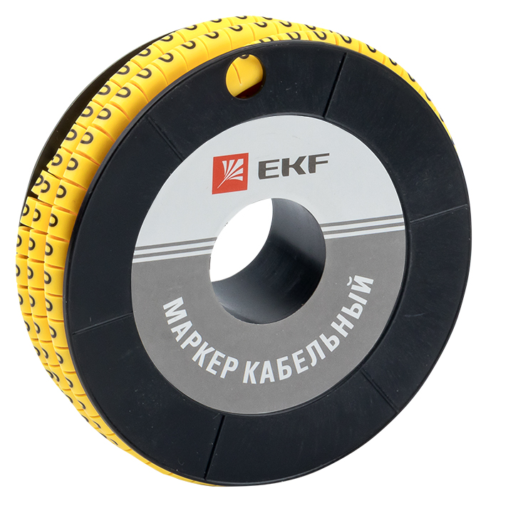 На фото: маркер кабельный 4,0 мм2 "0" (500 шт.) (ес-2) ekf ЭКФ (ЕКФ)