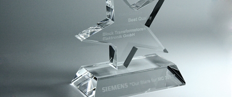 Siemens AG вручил МИГ Электро награду Лучшее качество компании BLOCK