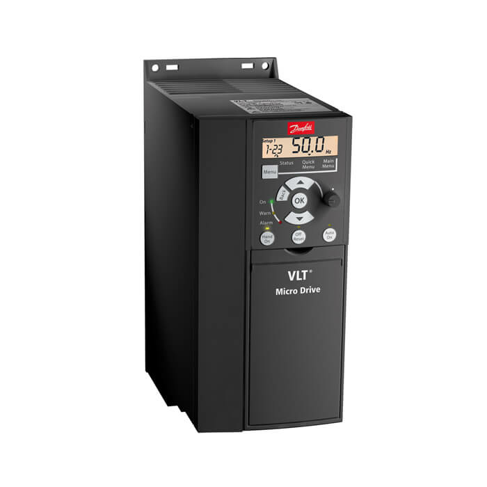 На фото: преобразователи частоты micro drive fc 51 fc-051p15kt4e20h3bxcxxxsxxx