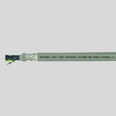 На фото: контрольный кабель с медными жилами h05vvc4v5-k (nyslycyo-jz) 25g1 кв.мм HELUKABEL (Хелукабель)