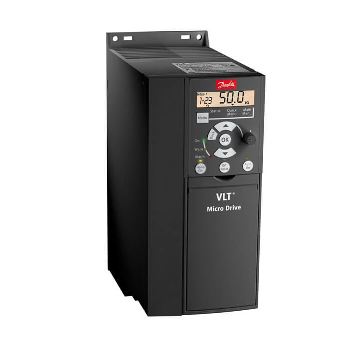 На фото: преобразователи частоты micro drive fc 51 fc-051p7k5t4e20h3bxcxxxsxxx