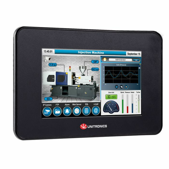 На фото: HMI панель usl050b05 UNITRONICS (Юнитроникс)