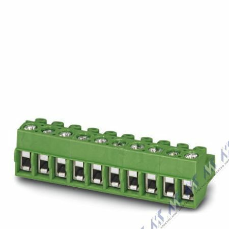 На фото: клеммные блоки для печатного монтажа pt 1,5/12-pvh-5,0-a Phoenix Contact