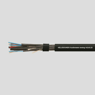 На фото: аудиокабель audiokabel 8x2x0,22 sw HELUKABEL