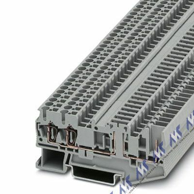 клеммы с ножевыми размыкателями пружинный зажим st 2,5-twin-tg/1p