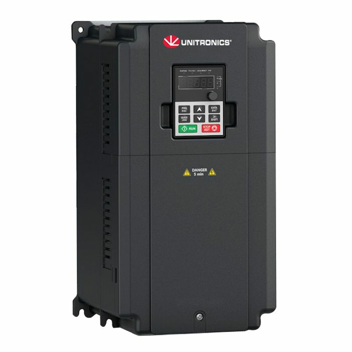 На фото: преобразователь частоты umi0450eub5 UNITRONICS (Юнитроникс) для трехфазных электродвигателей