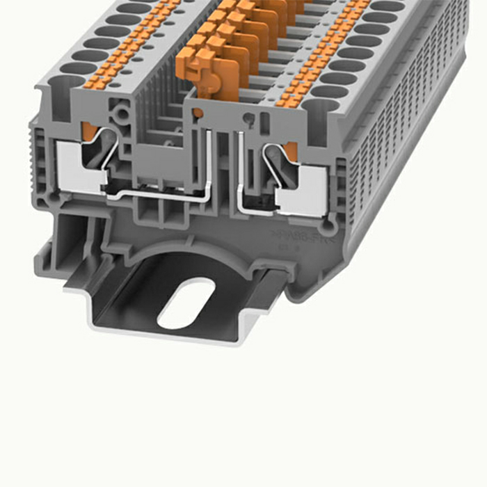 На фото: пружинные клеммы ds4-mt-01p-11-00a(h) DEGSON (Дегсон) 