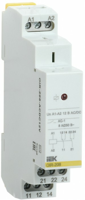 На фото: реле oir-208-acdc12v ONI