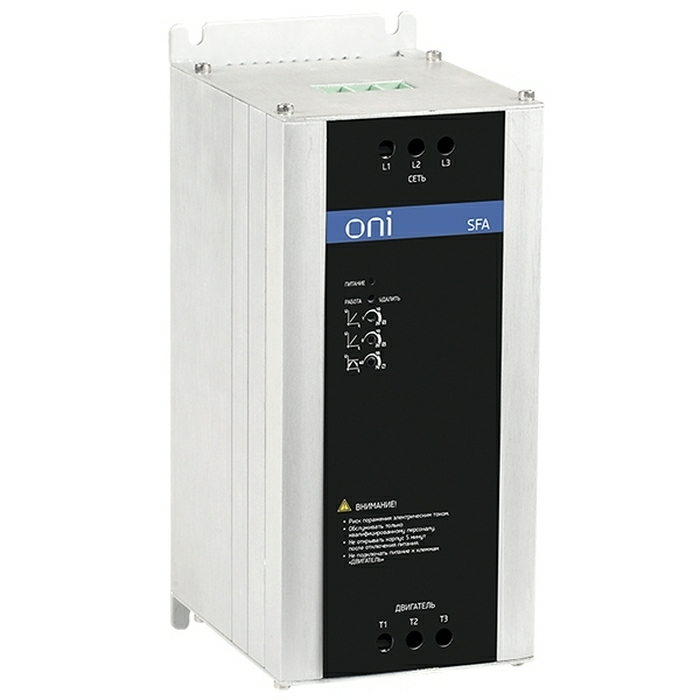 Плавный пуск электродвигателя марки ONI sfa-33-18b-ip20 - УПП