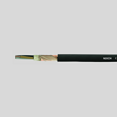На фото: огнестойкий кабель n2xch 24x1,5/6 re, черный HELUKABEL 