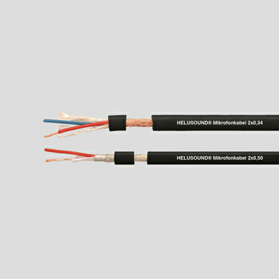 На фото: аудиокабель mikrofonkabel 2x0,50 sw HELUKABEL