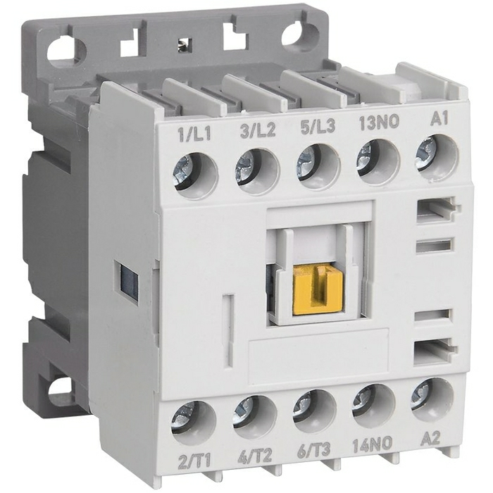 На фото: миниконтакторы (малогабаритные контакторы) МКИ kmm11-006-230-10 IEK (ИЭК)