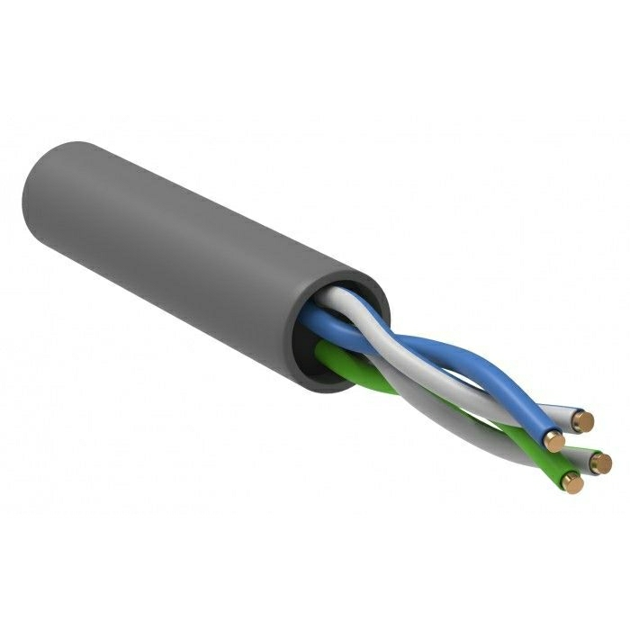 На фото: кабель связи витая пара bc1-c5e02-111-100-g ITK (ИЭК)