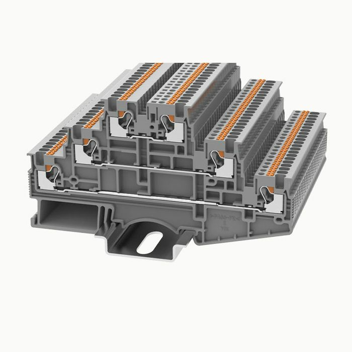 На фото: пружинные клеммы ds1.5-3l-01p-11-00z(h) DEGSON (Дегсон) 