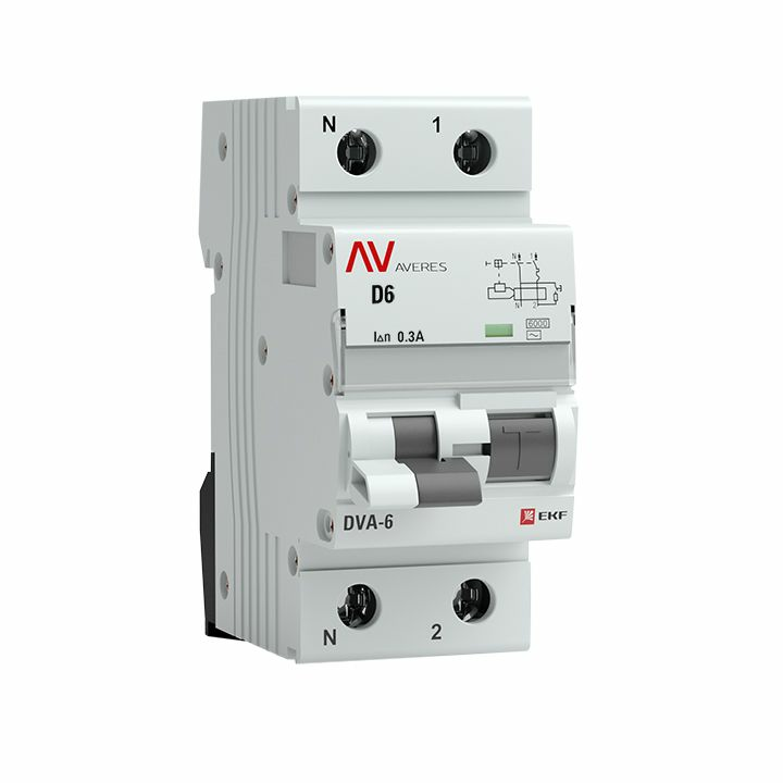 На фото: dva-6 1p+n 6а (d) 300ма (ac) 6ка ekf averes ЭКФ (ЕКФ)