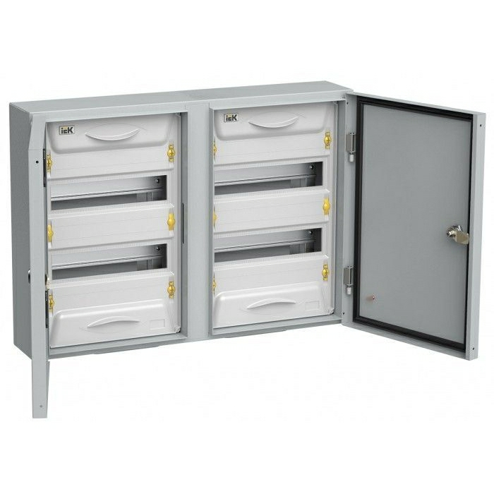 На фото: корпус металлический mkm11-n-2x24-54-z-u IEK (ИЭК) - щит ЩРН