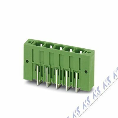 На фото: штекерные разъемы для печатных плат pcv 6-16/ 5-g1f-10,16 Phoenix Contact