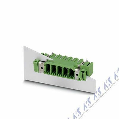 На фото: штекерные разъемы для печатных плат dfk-pc 5/12-gf-sh-7,62 Phoenix Contact