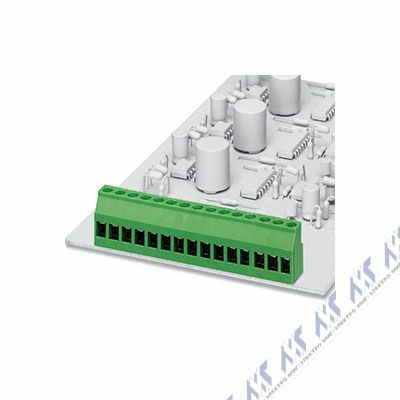 На фото: клеммные блоки на печатную плату mkds 3/ 2-5,08 gy Phoenix Contact 