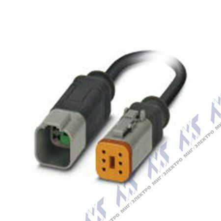 кабели с установленными разъемами sac-6p-dtms/ 1,5-pur/dtfs