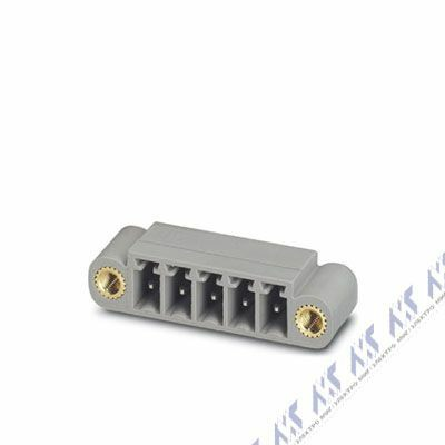 На фото: штекерные разъемы для печатных плат bch-381hf- 2 gn Phoenix Contact