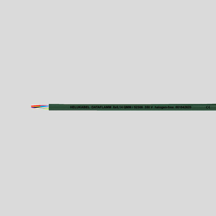 На фото: кабель низкочастотный dataflamm 2x0.25 кв.мм HELUKABEL