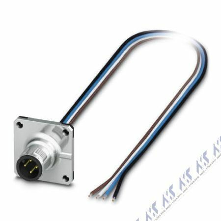 встраиваемые разъемы sacc-sq-m12ms-4con-25f/0,5