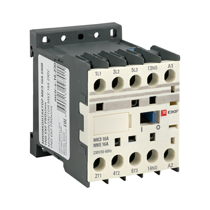 На фото: миниконтакторы мкэ 16а 230в 1no ekf ЭКФ (ЕКФ)